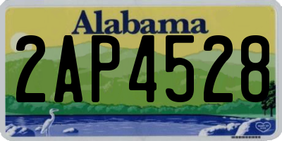 AL license plate 2AP4528