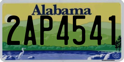 AL license plate 2AP4541