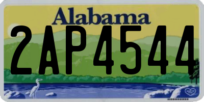 AL license plate 2AP4544