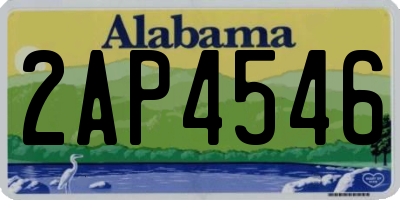 AL license plate 2AP4546