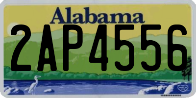 AL license plate 2AP4556