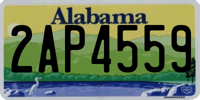 AL license plate 2AP4559