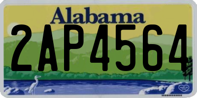 AL license plate 2AP4564
