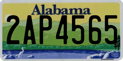 AL license plate 2AP4565