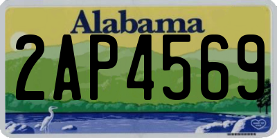 AL license plate 2AP4569