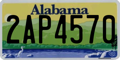 AL license plate 2AP4570