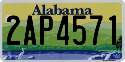 AL license plate 2AP4571