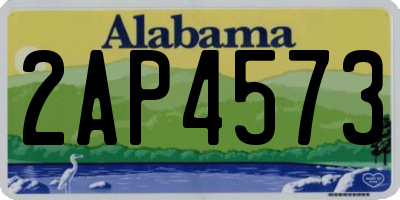 AL license plate 2AP4573