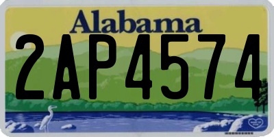 AL license plate 2AP4574