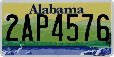 AL license plate 2AP4576