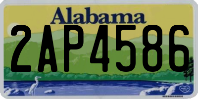 AL license plate 2AP4586