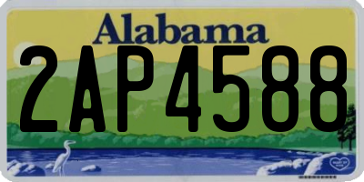 AL license plate 2AP4588