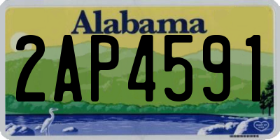AL license plate 2AP4591