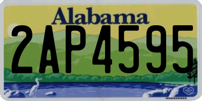 AL license plate 2AP4595