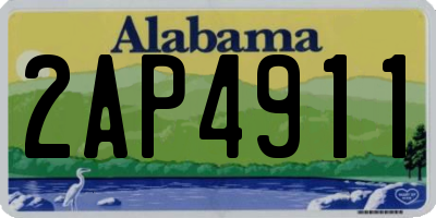 AL license plate 2AP4911