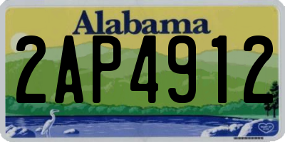 AL license plate 2AP4912