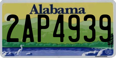 AL license plate 2AP4939