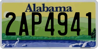 AL license plate 2AP4941