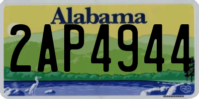 AL license plate 2AP4944