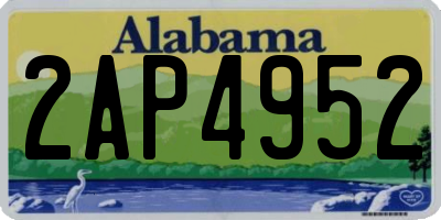 AL license plate 2AP4952