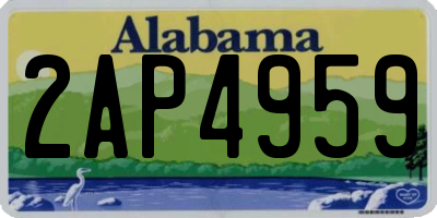 AL license plate 2AP4959