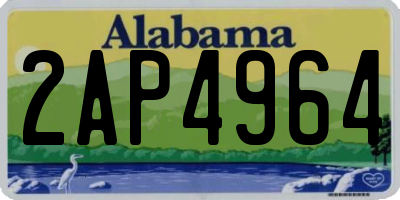 AL license plate 2AP4964