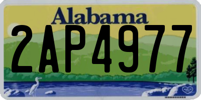 AL license plate 2AP4977