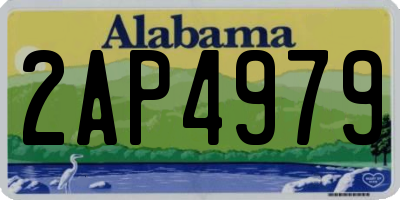 AL license plate 2AP4979