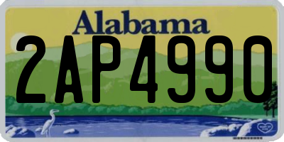 AL license plate 2AP4990