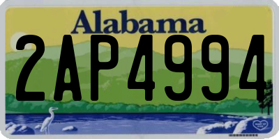 AL license plate 2AP4994