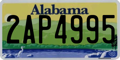 AL license plate 2AP4995