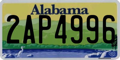 AL license plate 2AP4996