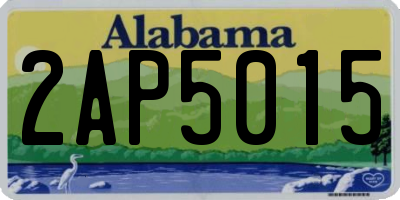 AL license plate 2AP5015