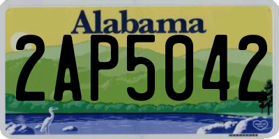 AL license plate 2AP5042