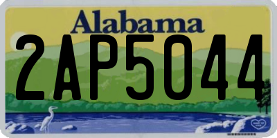 AL license plate 2AP5044