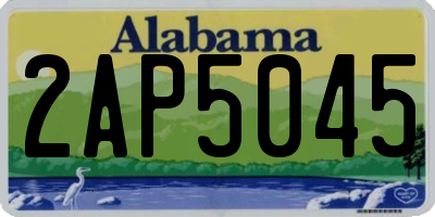 AL license plate 2AP5045