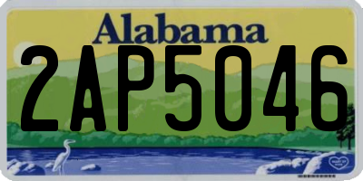 AL license plate 2AP5046