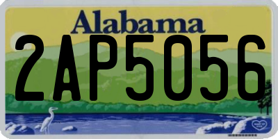 AL license plate 2AP5056