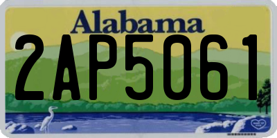 AL license plate 2AP5061
