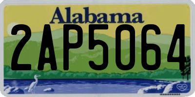 AL license plate 2AP5064
