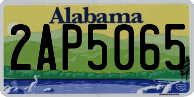 AL license plate 2AP5065