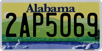 AL license plate 2AP5069