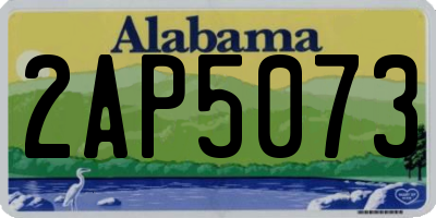 AL license plate 2AP5073