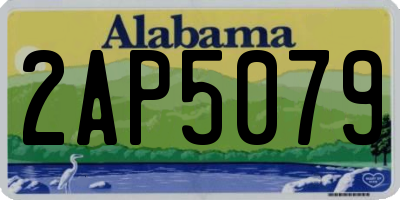 AL license plate 2AP5079