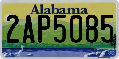 AL license plate 2AP5085