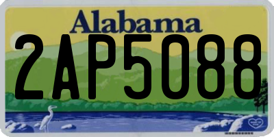 AL license plate 2AP5088