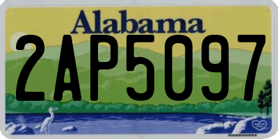 AL license plate 2AP5097