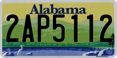 AL license plate 2AP5112