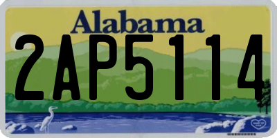AL license plate 2AP5114