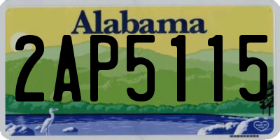 AL license plate 2AP5115